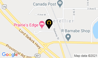 Wiebe's Auto Service in Letellier map