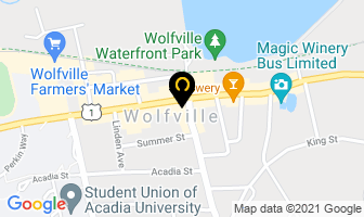 Wild Lily in Wolfville map
