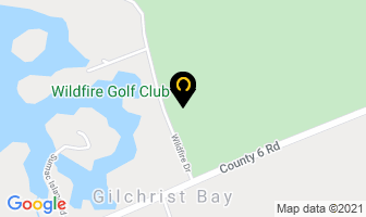 Wildfire Golf Club in Lakefield map