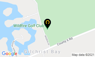 Wildfire Golf Club in Lakefield map