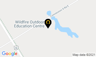 Wildfire Outdoor Education Centre in Tiny map