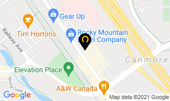 Wildrose Dental Hygiene Centre in Canmore map