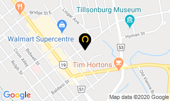 Willaert Appliances in Tillsonburg map