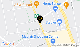 Wille Dodge Chrysler Jeep Collision Centre in Victoria map