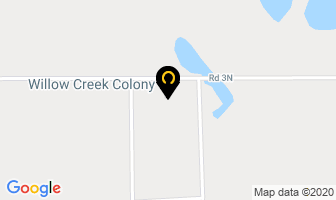 Willow Creek Colony in Seaforth map