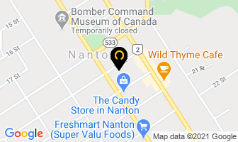 Willow Creek Realty in Nanton map