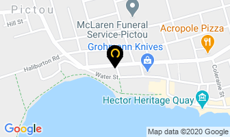Willow House Inn in Pictou map