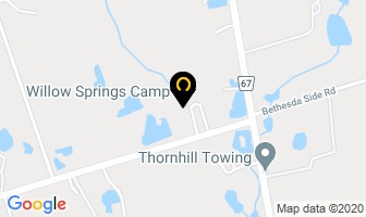 Willow Springs Camp in Whitchurch-stouffville map