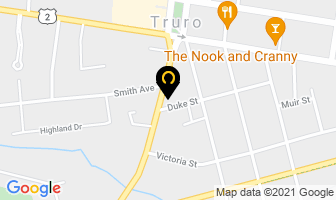 Willow Street Garage in Truro map