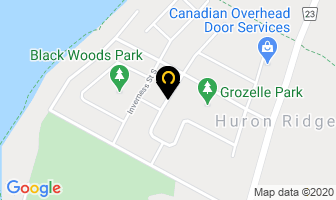 Will's Contracting in Kincardine map