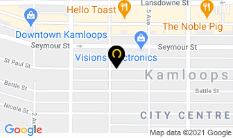 Wills On Wheels Gibraltar Law Group in Kamloops map