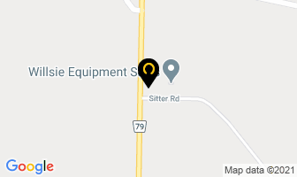 Willsie Equipment Sales in Westlock map