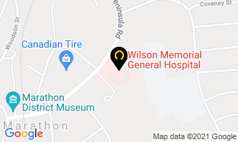 Wilson Memorial General Hospital in Marathon map