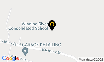 Winding River Consolidated School in Delhi map