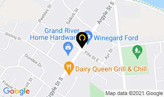 Winegard Motors Ltd in Caledonia map