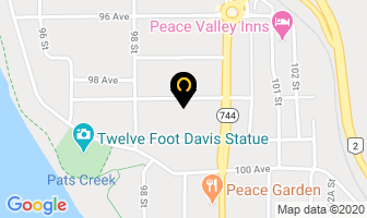 Wing Dental Center in Peace River map