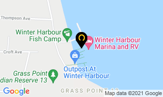 Winter Harbour Lodge in Mount Waddington D map