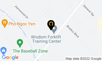 Wisdom Forklift Training in Mississauga map