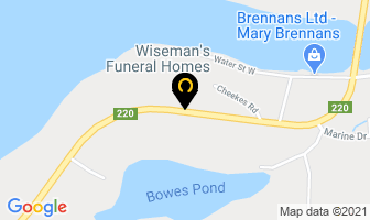 Wiseman's Funeral Homes in Marystown map