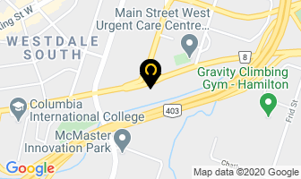 Wishbone Athletics Inc in Hamilton map
