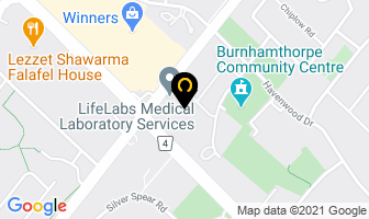 Wisla Optical in Mississauga map