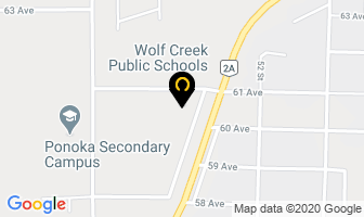 Wolf Creek Public Schools in Midland map