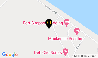 Wolverine Air Ltd in Fort Simpson map