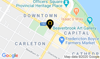 Women's Care Center in Fredericton map