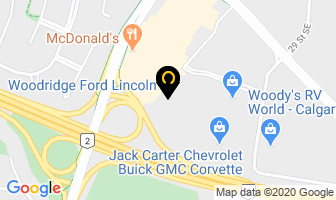 Wood Automotive Group in Calgary map