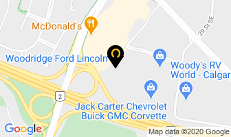 Wood Automotive Group in Calgary map