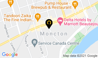 Wood Mulching Guys Ltd in Moncton map