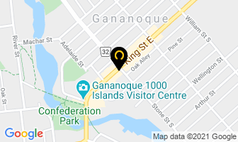 Woodchuck Gallery Ltd in Gananoque map