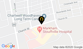 Woodhaven Child Care in Markham map