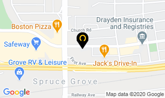 Woodland Quilting in Spruce Grove map