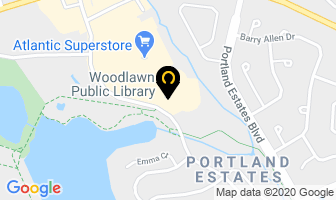 Woodlawn Public Library in Dartmouth map