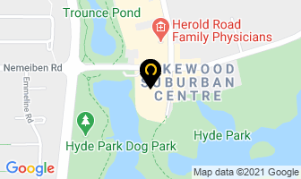 Woodridge Veterinary Clinic in Saskatoon map