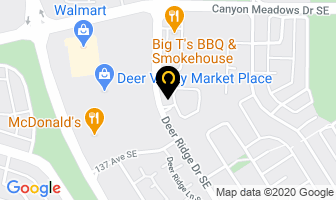 Woody's Bar-B-Q in Calgary map