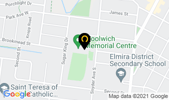 Woolwich Memorial Centre in Flin Flon map