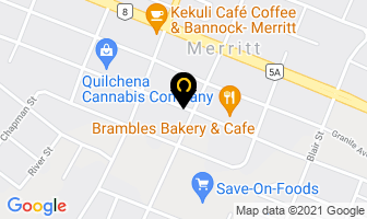 Work Bc Merritt in Merritt map