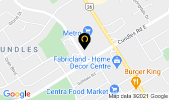 World Gym in Barrie map