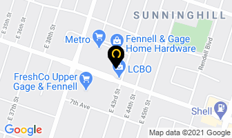 Wright's Cleaners in Hamilton map