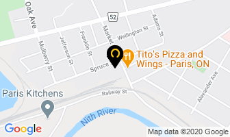 Wrights Variety in Brantford map