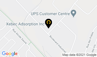 Xebec Adsorption Inc in Blainville map