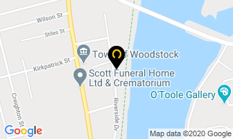 Xpert Office Products in Woodstock map