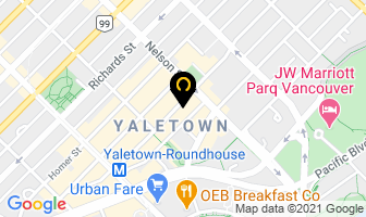 Yaletown Photography in Toronto map
