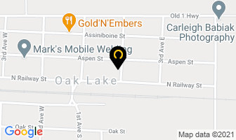 Yates Towing in Oak Lake map