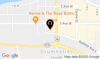 Yavis Family Restaurant in Drumheller map