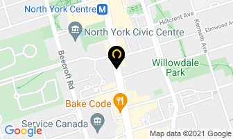 Yazdani Law Office in North York map