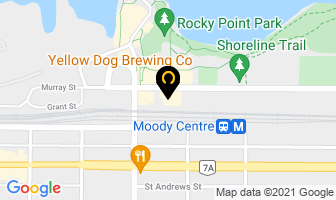 Yellow Dog Brewing Co in Port Moody map