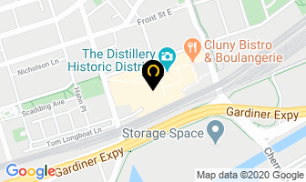 Yellow House Events in Orillia map